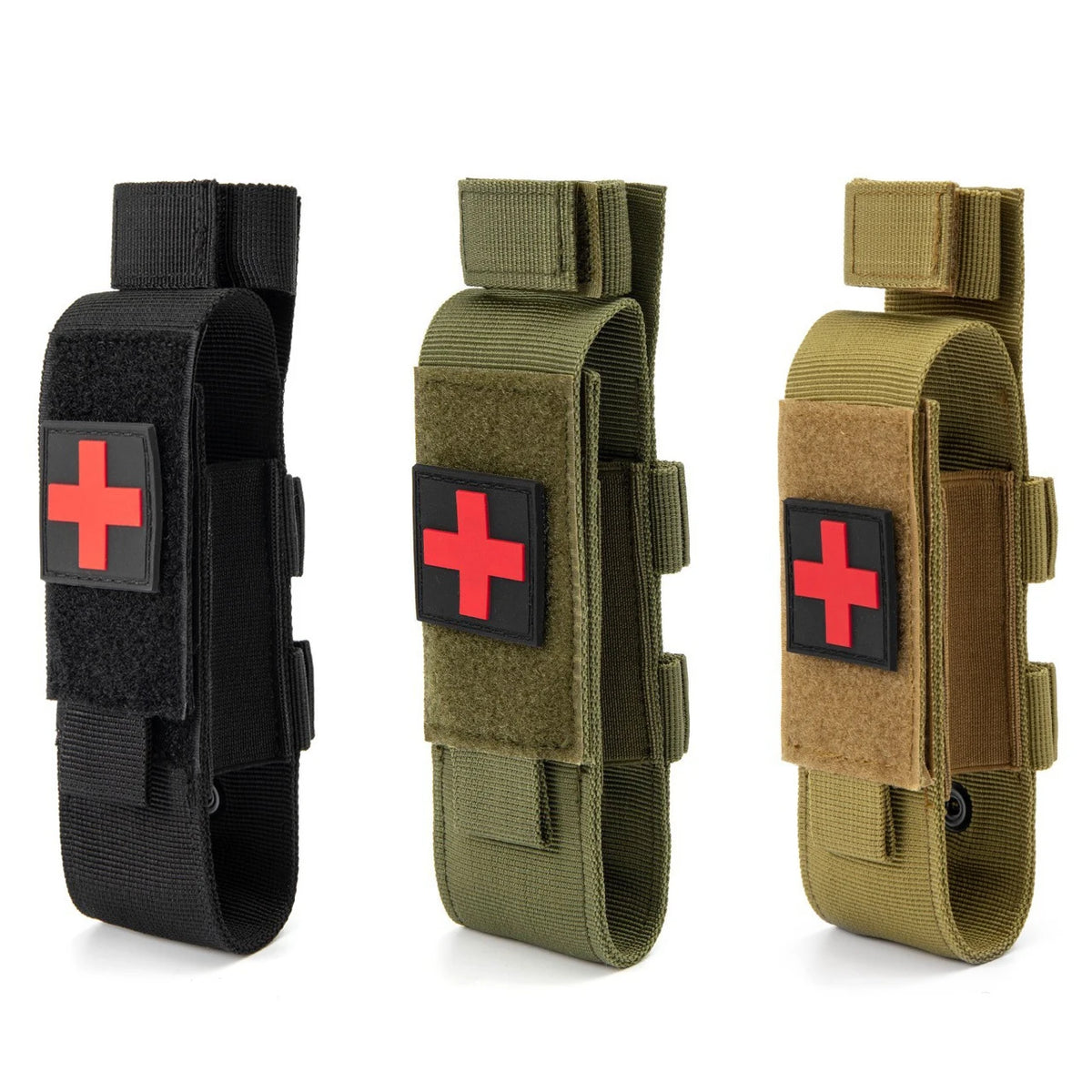 Outdoor Emergency Tourniquet Nylon Tactical Cat First Aid Tourniquet Pouch  Outdoor Hunting Knife Holster Medical Scissor Packs