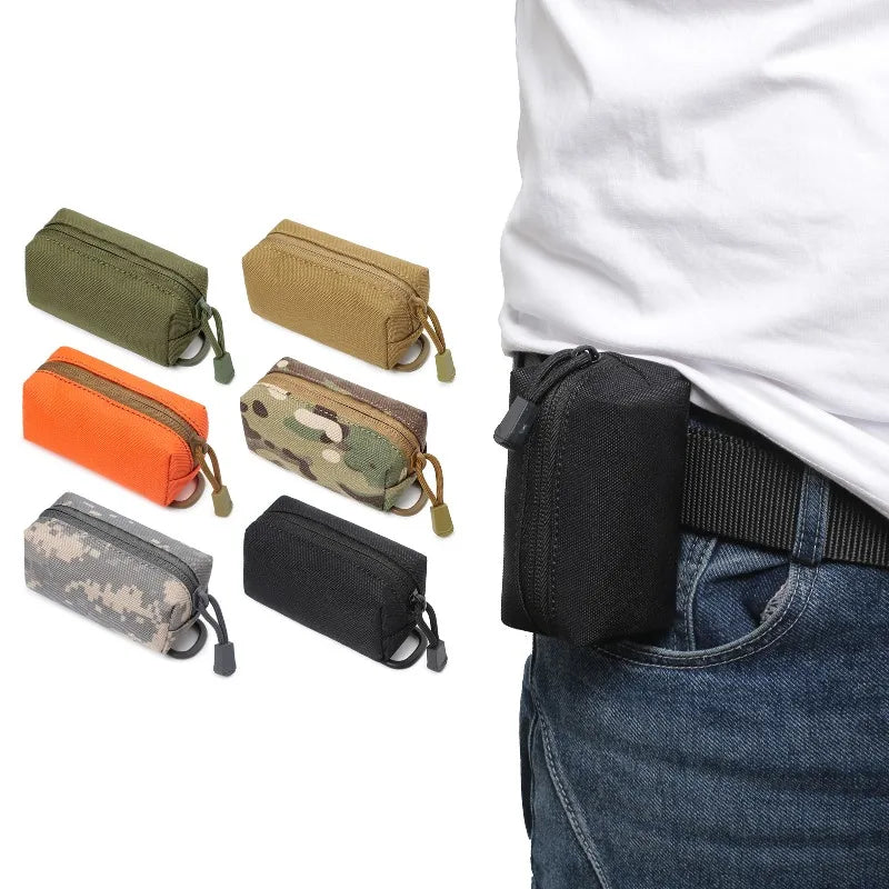 Tactical Outdoor Belt Waist Pack Storage Bag Portable Key Organizer Mini Molle Pouch Men Coin Purse Hiking Camping EDC Tool Kit