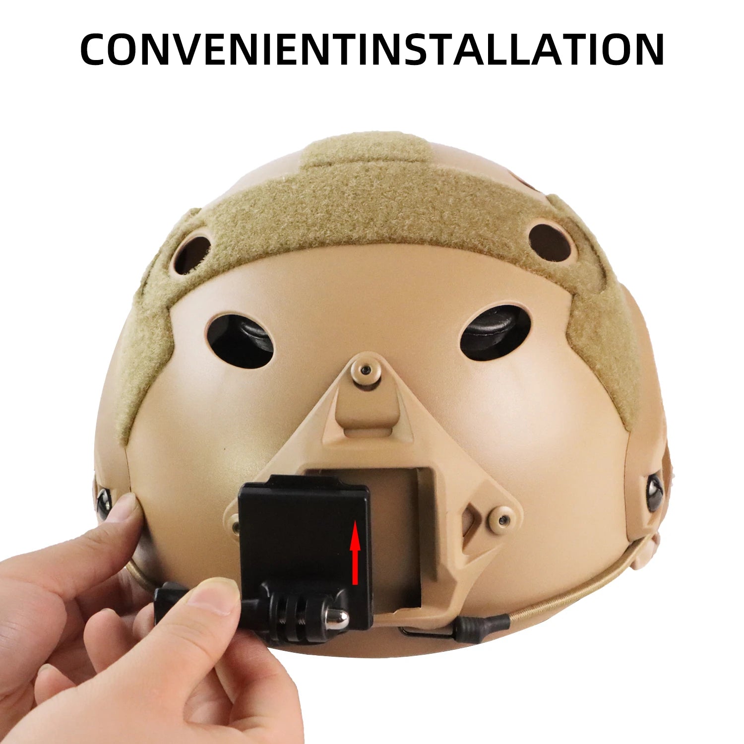 BOOIU Tactical Helmet Base Adapter Fixed Camera Mount For GoPro Hero Action Camera Mount FAST/MICH/NVG Helmet Accessories