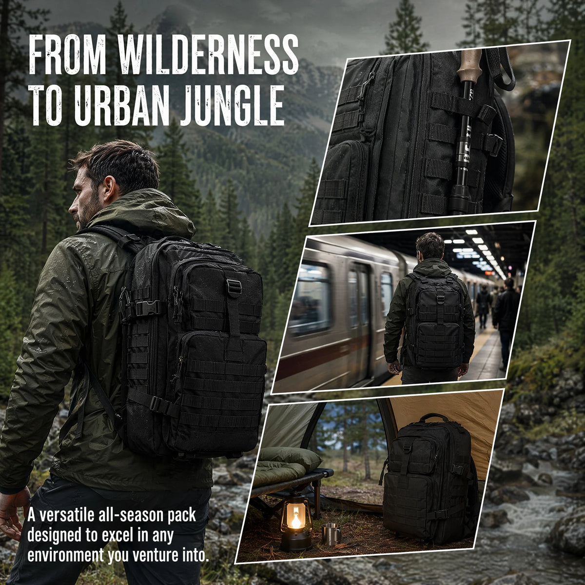 Classic Tactical Outdoor Backpack Bag Men Big Capacity Tactical Men Backpack Camouflage Travel Outdoor Hiking Backpacks Men
