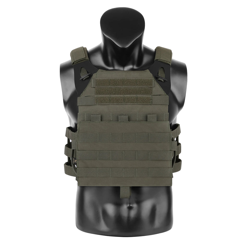 KRYDEX Tactical 500D JPC2.0 Vest Jumpable Body Armor Plate Carrier With Detachable Front Molle Panel For Airsoft Hunting Outdoor