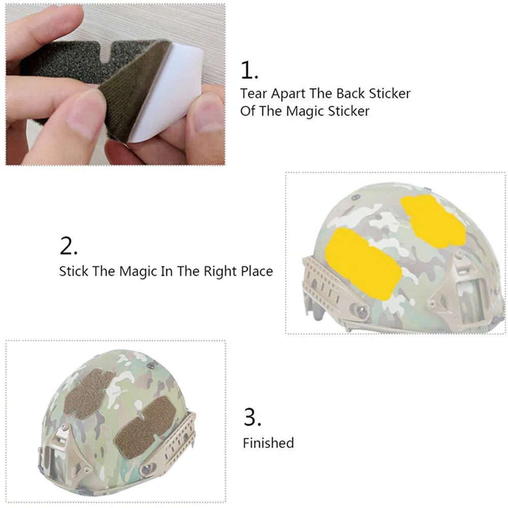 Tactical Helmet Parts Airsoft Helmet Patches Hook And Loop Fastener Sticky Accessories For FAST MICH M88 AF Helmet