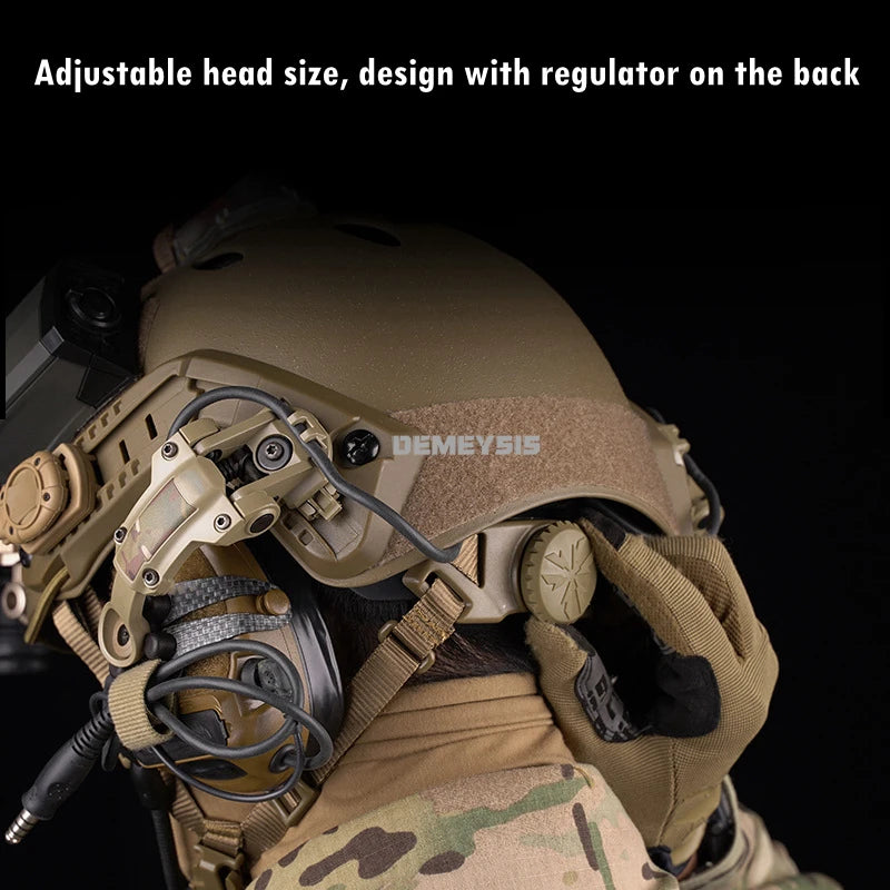 Airsoft FAST Helmets ABS Impact Resistant Paintball Shooting Tactical Half Covered PJ Helmet with Adjustable Suspension System