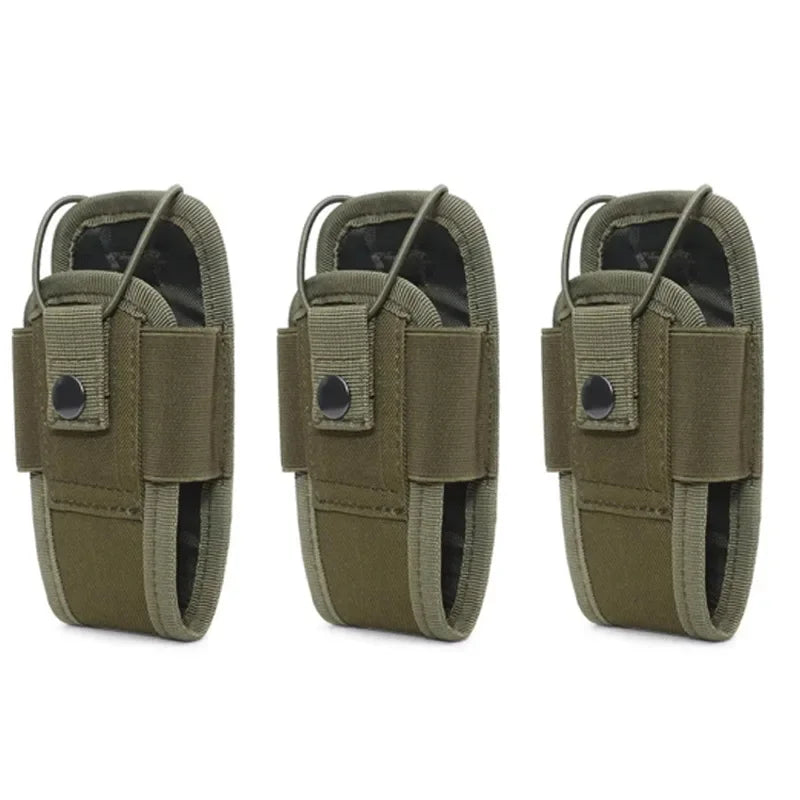 1/3pc Tactical Molle Radio Walkie Talkie Pouch Holder Pocket Waist Bag Portable Interphone Holster Carry Bag for Hunting Camping