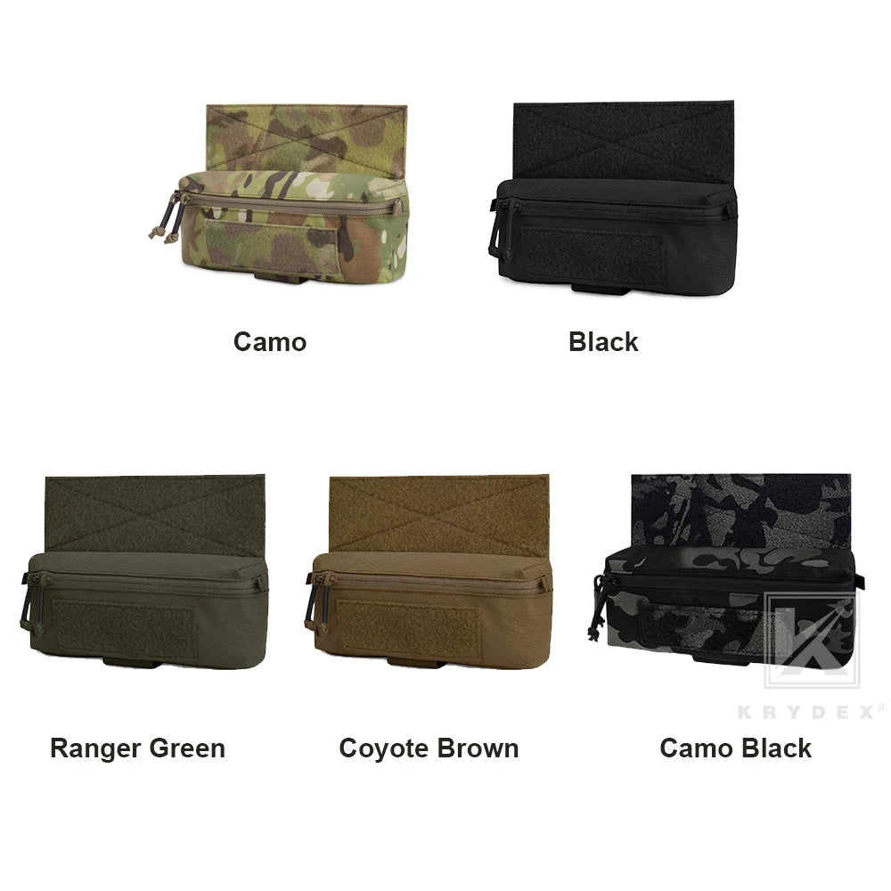 KRYDEX Tactical Mini Dangler Dump Drop Pouch Fanny Pack Tool Storage Bag for JPC CPC LBT D3CR MK3 MK4 Chest Rig Vest Accessories