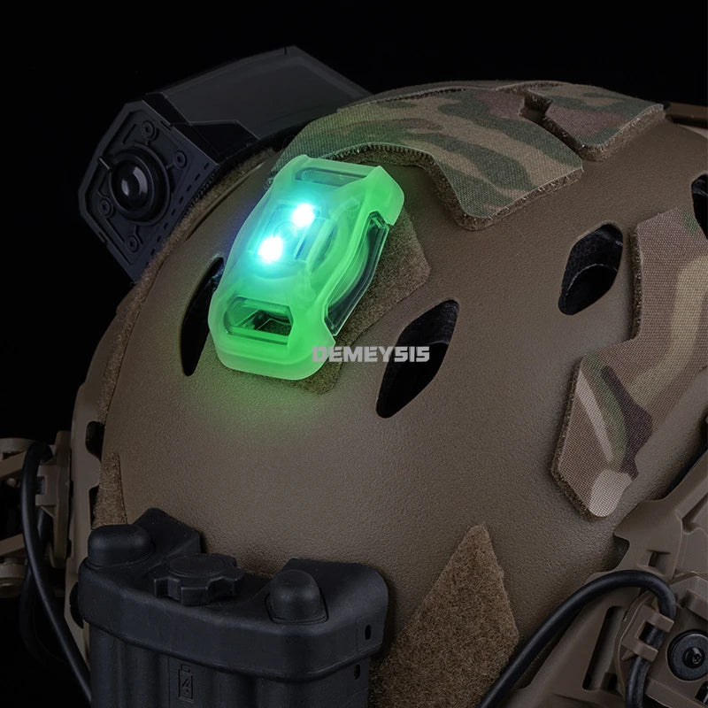 Tactical Helmet NANO Signal Light 2 Modes LED Flashlight Outdoor Hunting Shooting Combat Safety Flashing Survival Signal Lights