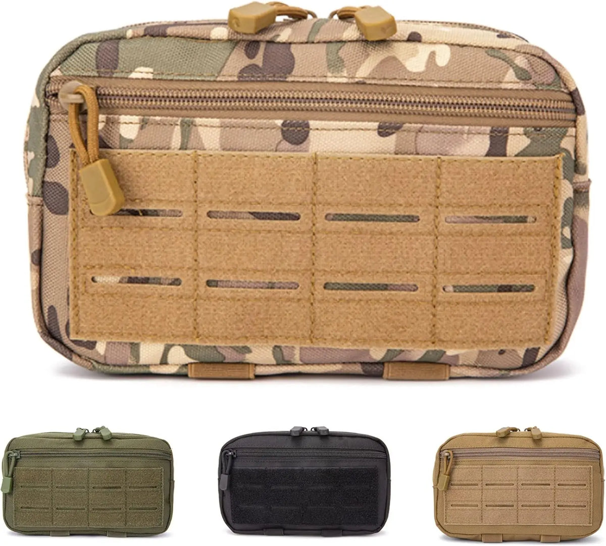 1000D Laser Cut Molle Pouches Compact Water-Resistant Utility Admin Pouch for Vest Backpack Duty Belt Hunting Vests