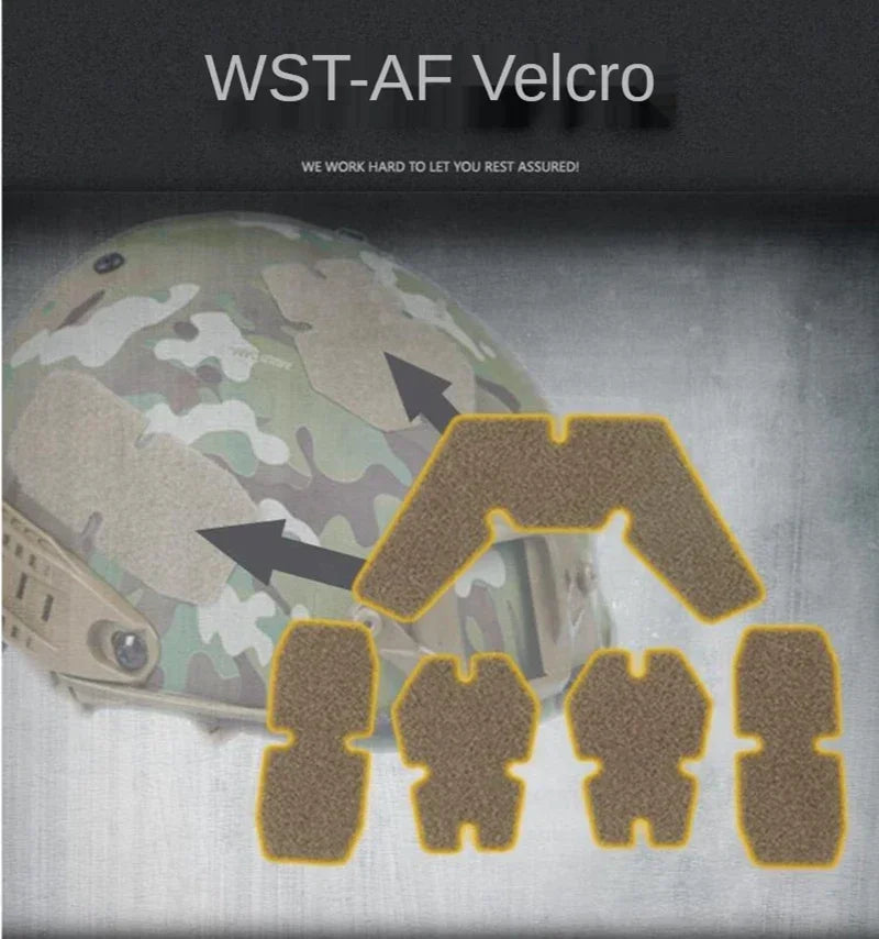 5 Pcs/set Helmet Patches Magic Buckle Tactical Helmet Fastener Sticky Accessories WST-AF Molle System Patch