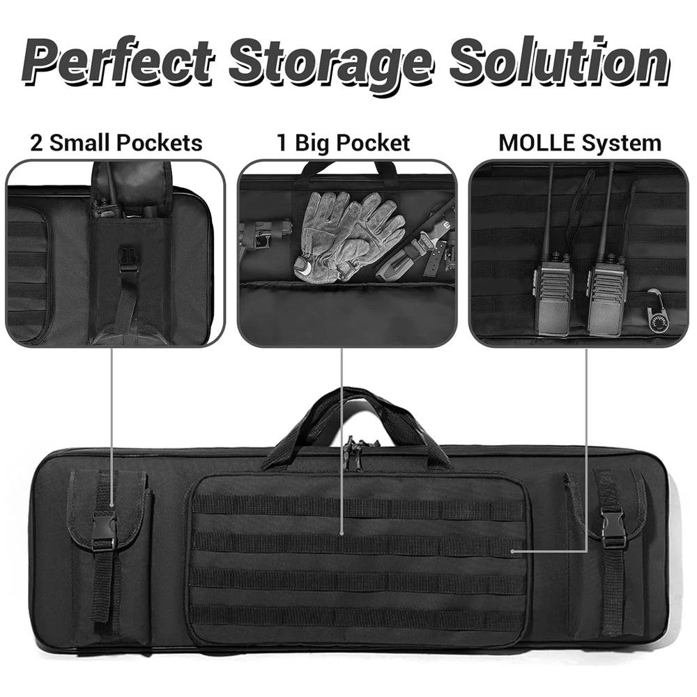 90/120cm Rifle Gun Bag Soft Gun Case for Rifles and Shotguns Long Shotgun Range Bag Backpack Gun Carry Shoulder Bag
