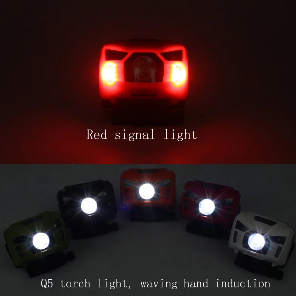 VULPO Tactical FAST MICH Helmet Light Signal Light Sensor Headlamp USB Charging Waterproof Light Hunting Fishing Headlight