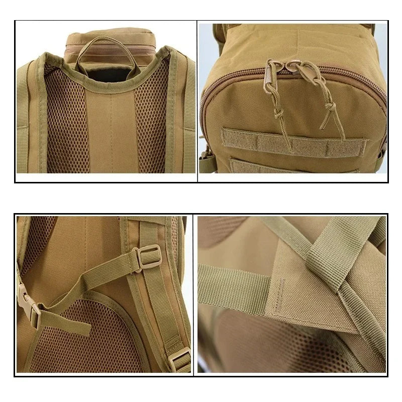 Men's outdoor backpack, camping, hunting, hiking, sports, green, men's travel outdoor camping Safari Hiking camping backpack
