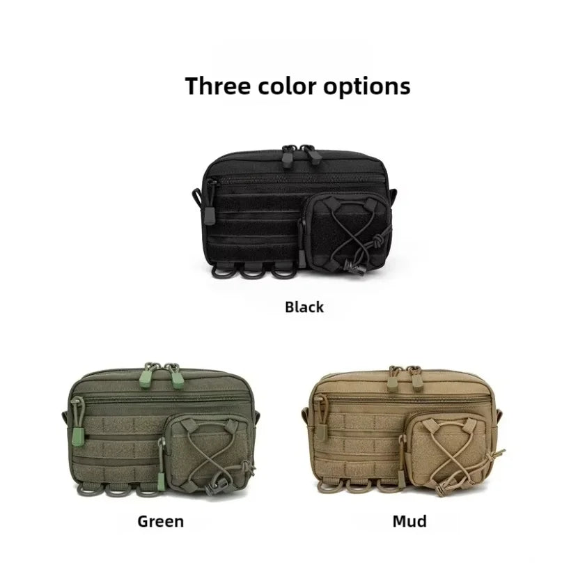 1000D EDC Pouch Molle Organizer Bag Utility EDC Tool Pouch Horizontal Modular Pouch Ooudoor Waist Pack EMT Hunting Fanny Pack