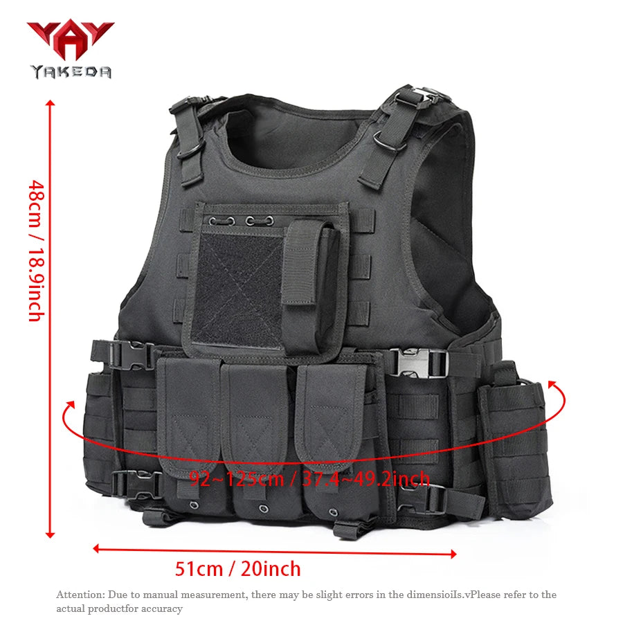 The YAKEDA MOLLE extended system security duty uniform is equipped with multiple accessory packages