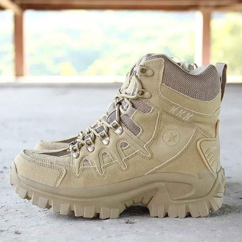 Men's Hunting Boot Hiking Mens Ankle Boot Tactical Big Size 39-46  Boot Male Shoes Work Safety Shoes Motocycle Boots