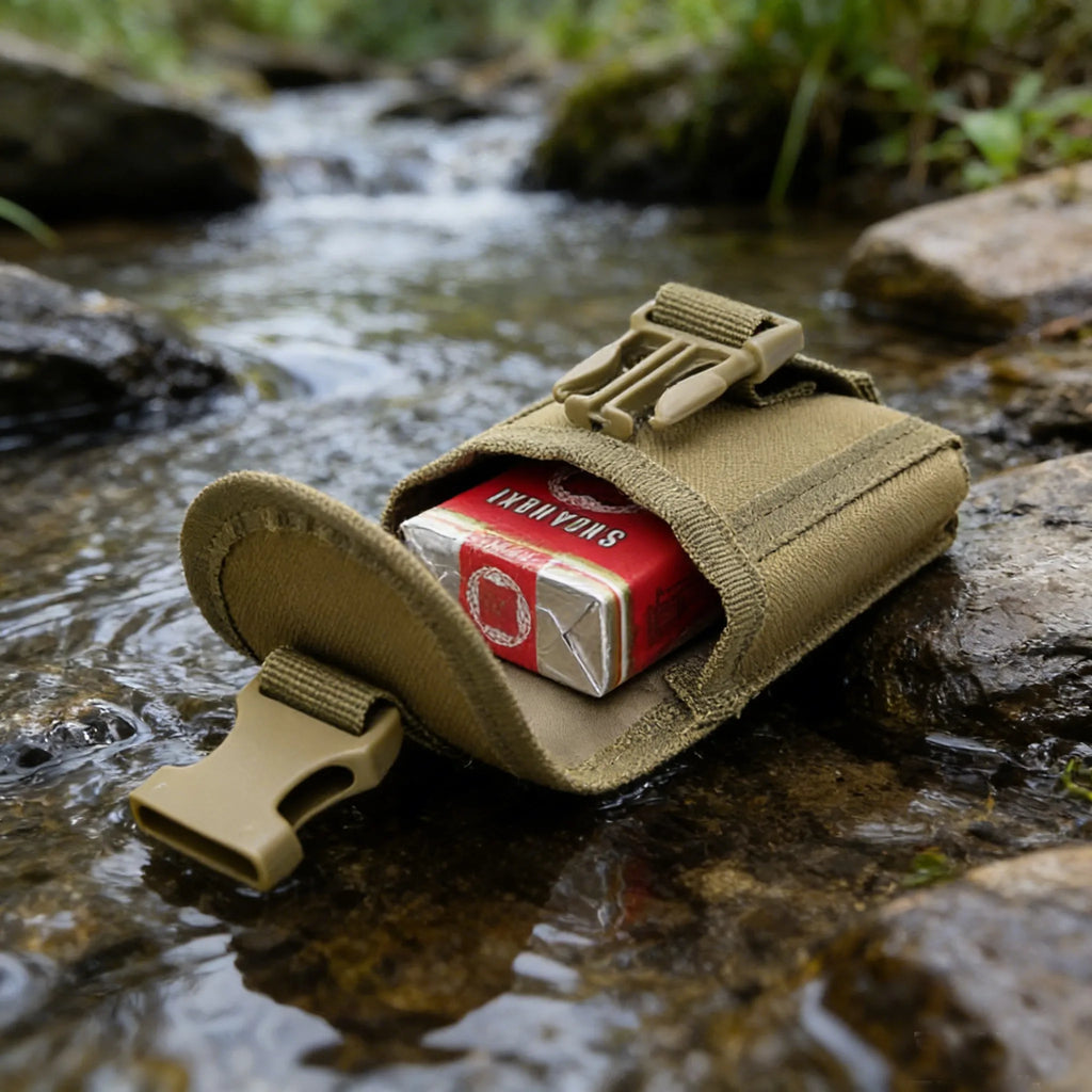 Compact Tactical EDC Cigarette Pouch Tools Organizer 1000D Nylon Water Resistant MOLLE Backpack Vest Hunting Mag Bag Waist Pack