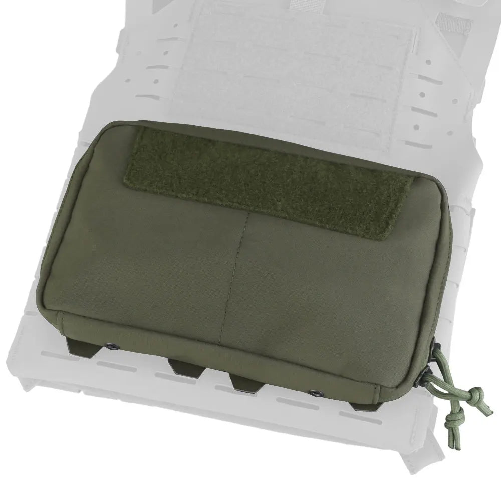 MOLLE Mounted Bag Hunting Vest Front Panel Expansion Accessory Kit Miscellaneous Storage Two-Way Zipper