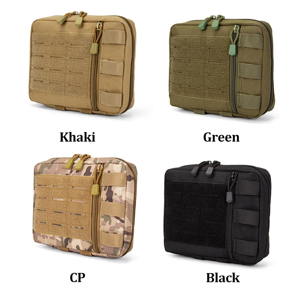 Tactical Molle Admin Pouch Multi-Purpose Pouch Modular EMT EDCOrganizer Tool Pouch Bag Utility Zippered Waist Pack Medical bag