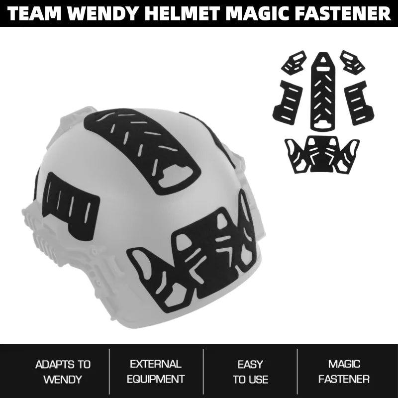 Wendy Helmet Decal Kit | High-Visibility Reflective Stickers | for Cycling & Climbing Helmets
