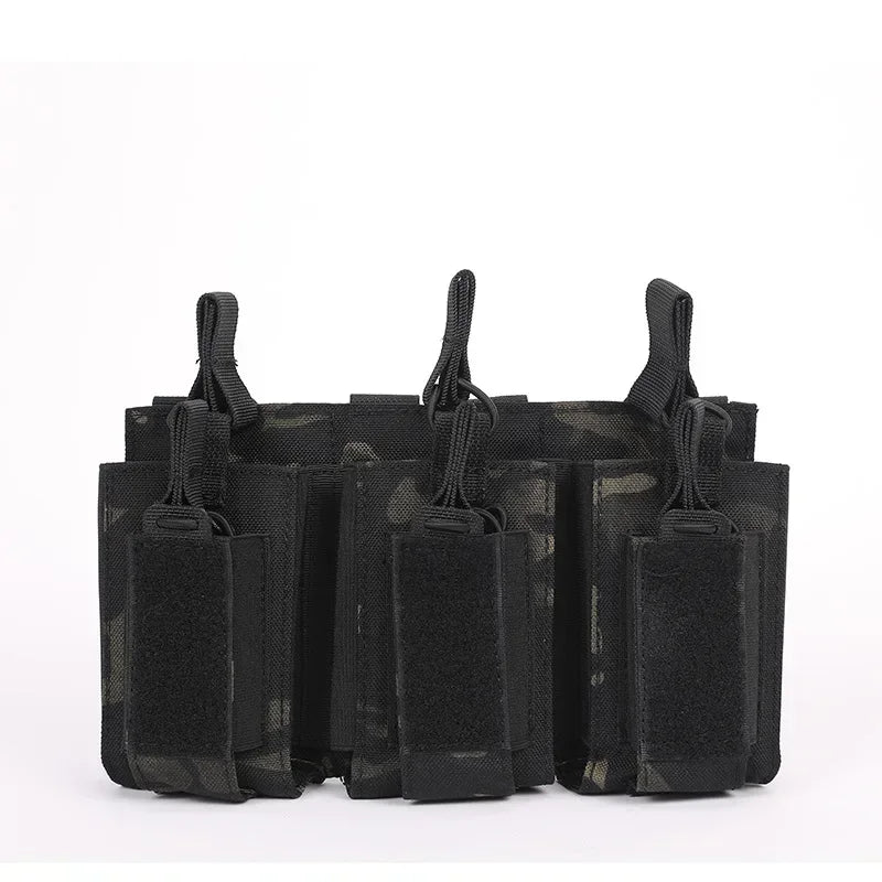 New Mother Child Triple Pack Attachment Pistol Magazine Bag Field Tank Top Multi functional Hanging Bag Outdoor Storage Bag