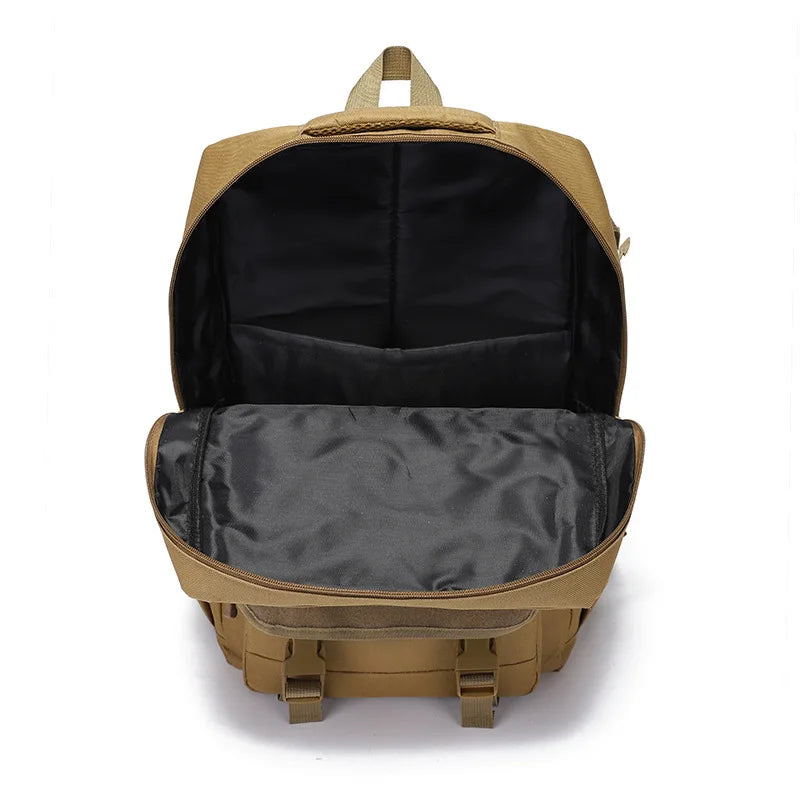 35L Camo Tactical Hiking Backpack Wear Resistant Multi Compartment For Cycling Camping Outdoor Waterproof Trekking