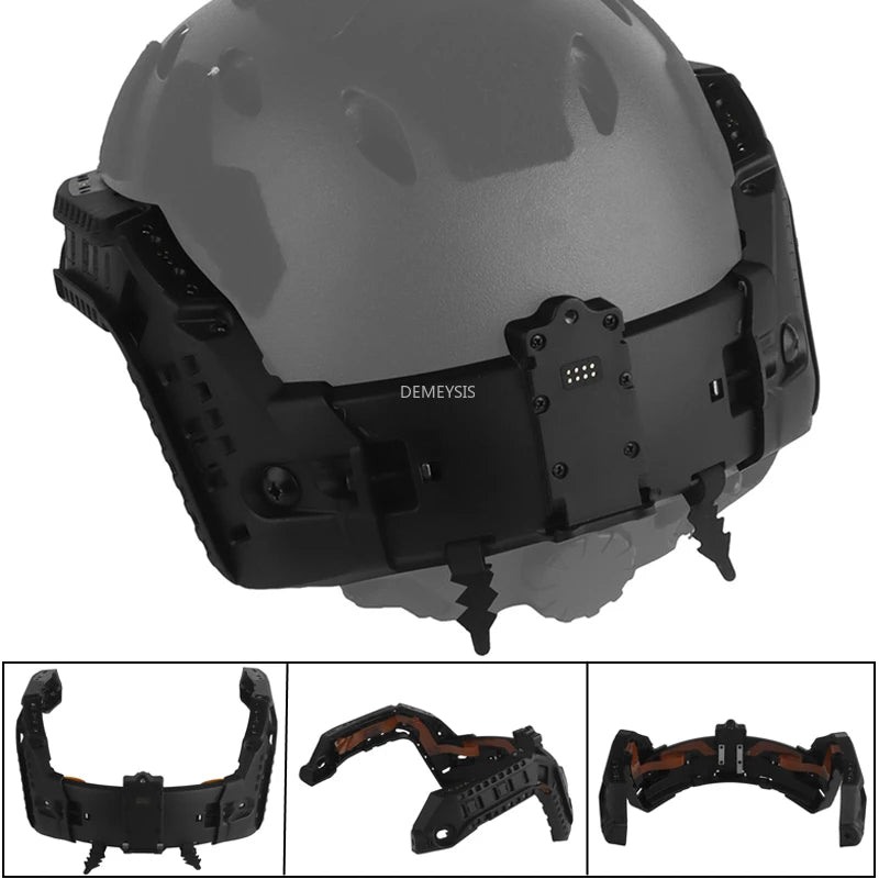 Tactical Super High Cut Fast Helmet Side Guide Rail Module Integration Hunting CS Airsoft Helmet Mount Accessories Adjustable