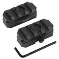 2pcs Tactical Helmet Side Rail Adapter Adjustable 360 Degrees ARC Guide Rotation for Airsoft Fast Helmet 19mm Picatinny