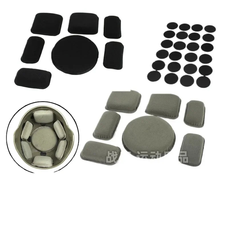 Tactical Helmet Padding Kit with Heat-Seated Memory Foam Shock Absorbing Cushion Compatible with M88 Mickey FAST Helmets