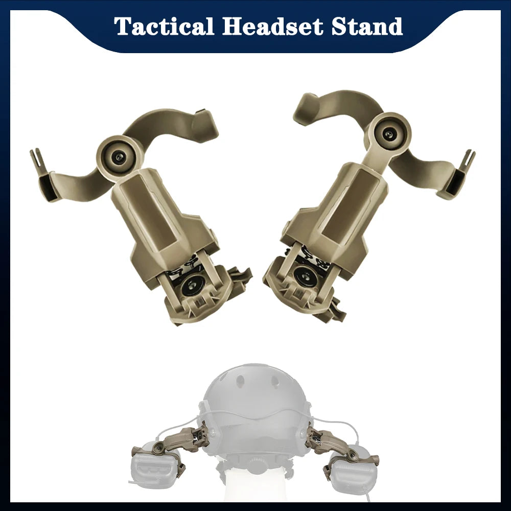 Helmet Headset Mount Tactical Earmuffs Holder 360 Degree Rotating，for EARMOR M31,M32,M32H/Walker's Razor/Howard Leight Honeywell
