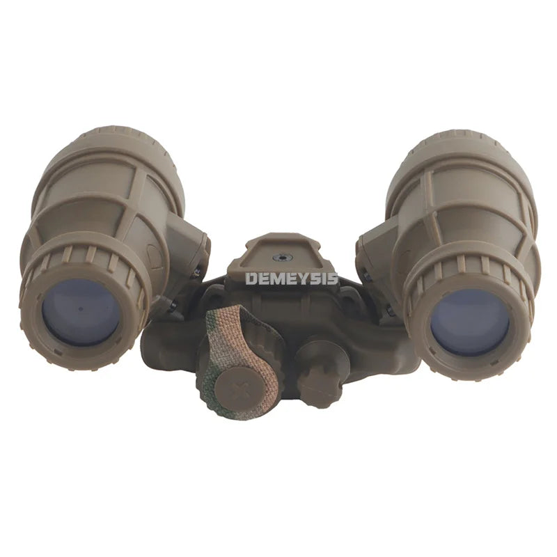 Tactical Helmet NVG Dummy Model No Function DTNVS Night Vision Goggles Model Folding Dummy Binocular for Cosplay Hunting Helmet