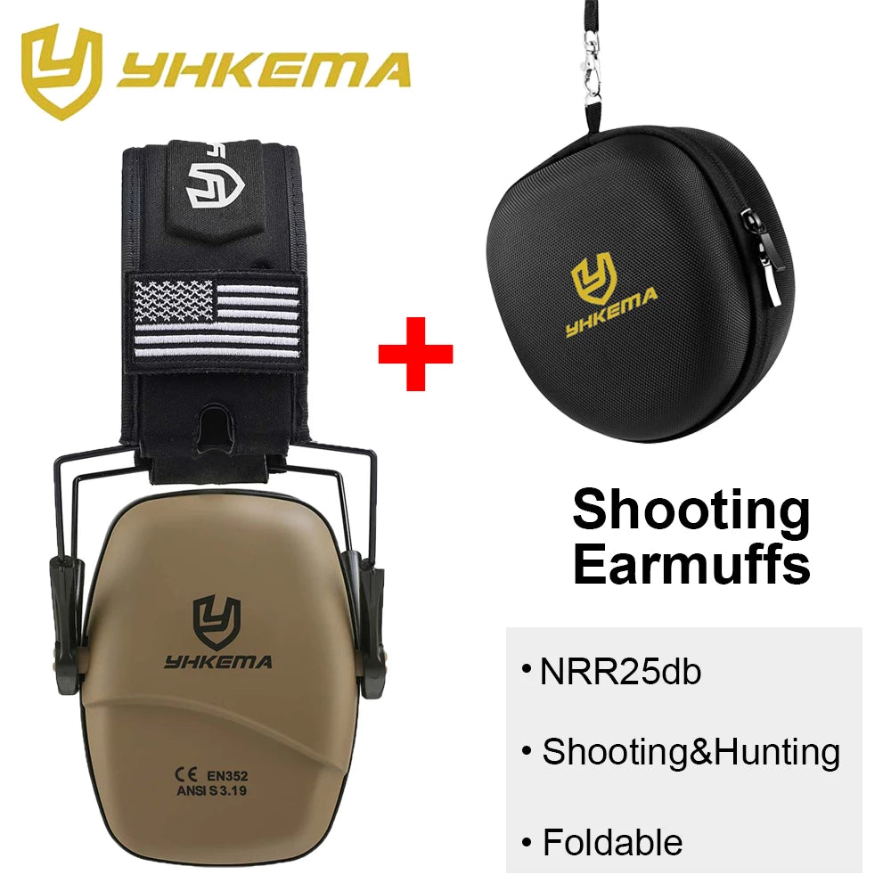 YHKEMA Earmuffs Are Used to Protect The Anti-noise Pickup Hearing Protector With a Foldable Earmuffs With A Shell