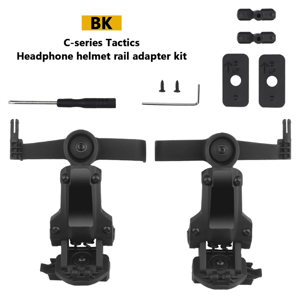 Helmet Rail Adapter For PELTOR ComTac Airsoft Shooting Headset Accessories Headset Mount Fit Ops Core ARC Wendy ML-K Rail