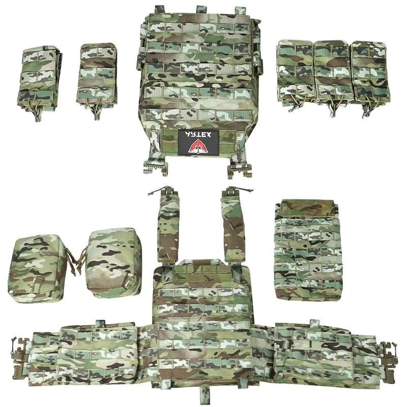 ARTEX8011 Outdoor Multi-Functional High-Strength Waterproof Camo Quick-Release Tactical Vest Outdoor Vest Hunting Vest 8011