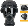 Tactical Helmet With Mask For Training CS Game Cosplay ABS Security Protection Hat With Multi-functional Guide Rail