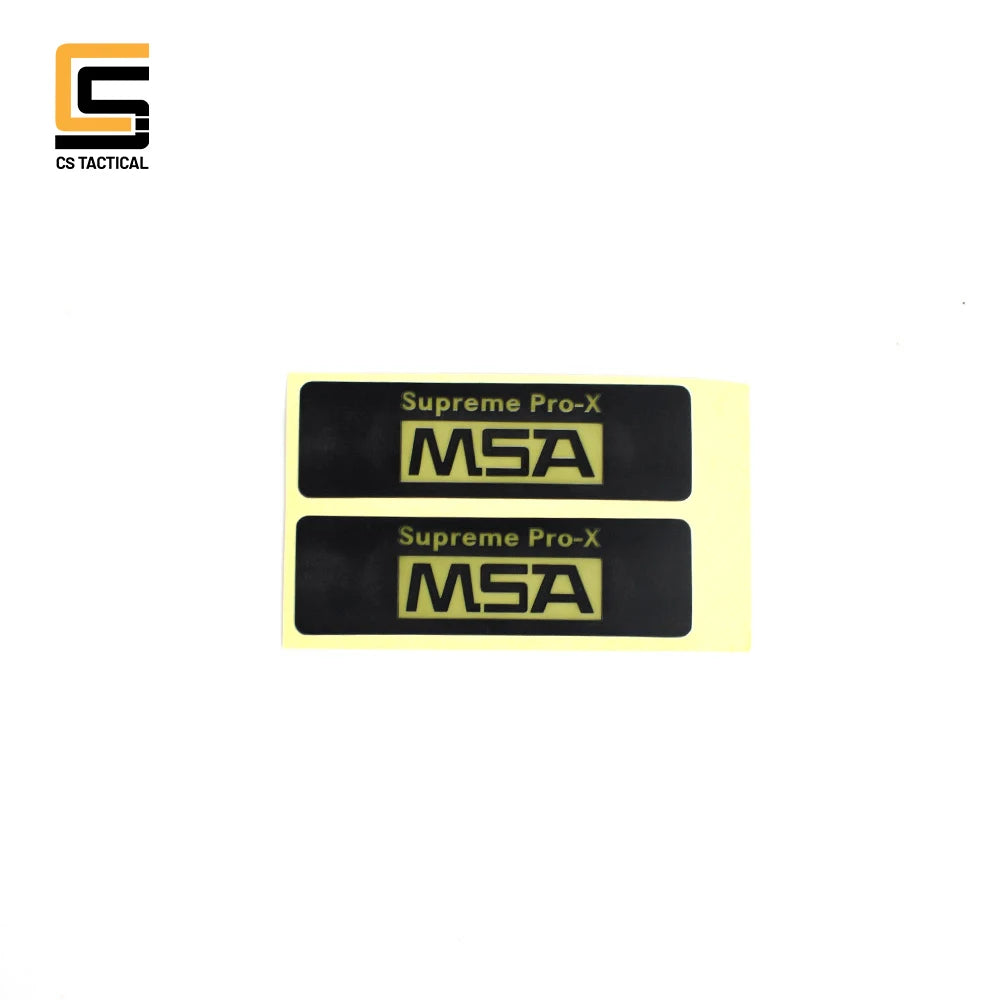Sordin Headphone Airsoft MSA Sticker 5sets/Pack 43*13mm Outdoor Headset Superme Pro-X MSA Stickers Black Hunting Accessories