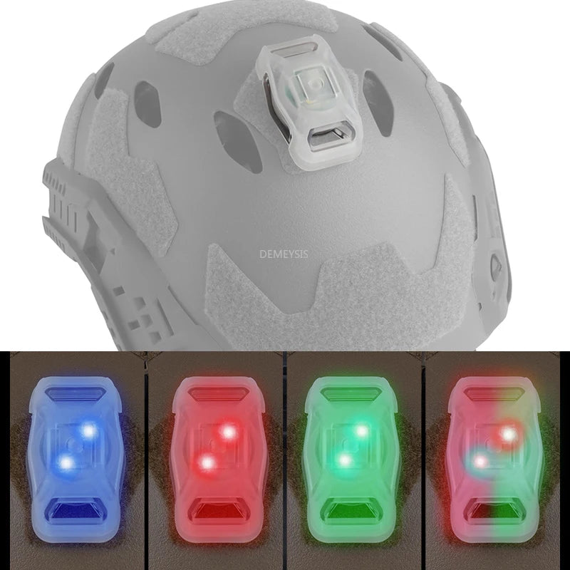 Tactical Helmet NANO Signal Light 2 Modes LED Flashlight Outdoor Hunting Shooting Combat Safety Flashing Survival Signal Lights