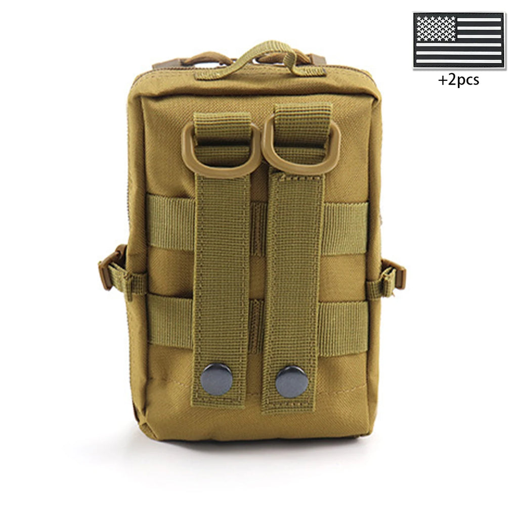 Outdoor crossbody bag with widened and adjustable shoulder straps, supporting hand-held, waist hanging, and backpack hanging