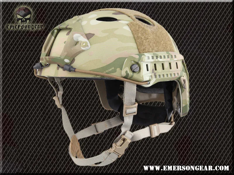 Emersongear Tactical PJ Type Fast Helmet Combat Hunting Adjustable  Headwear Protective Gear ABS