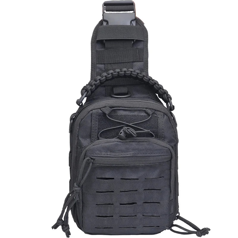 Tactical Molle Laser Punching Bag Portable Sport Crossbody Bag Outdoor Hiking Camping Sport Shoulder Bag Check Bag