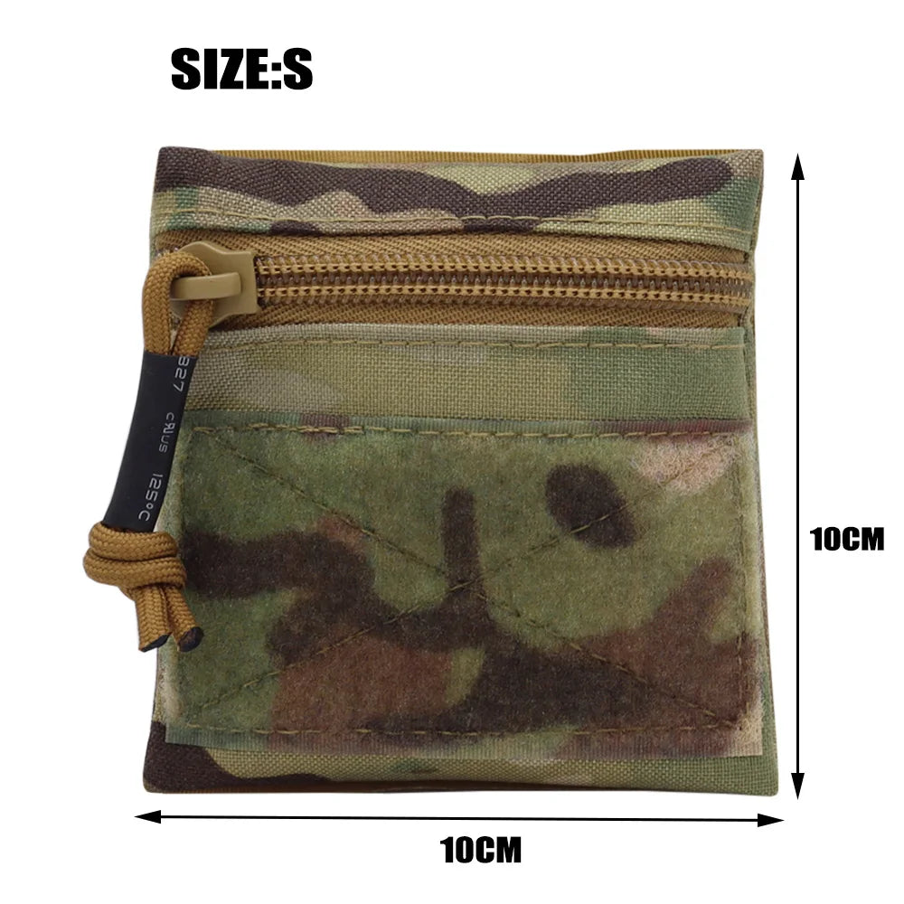 Tactical Micro Candy Pouch Portable Storage Bag Hunting Vest Pouch For MK3 MK4 Chest Rig Vest Airsoft Gear