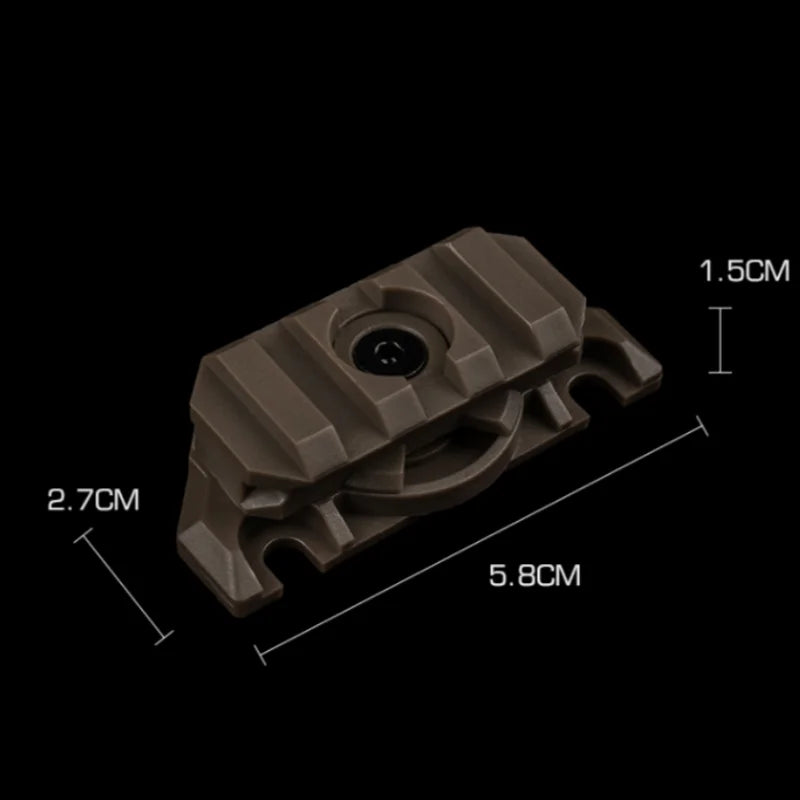 Helmet hunting light adapter (TEAM WENDY model), capable of multi angle rotation, suitable for various outdoor games