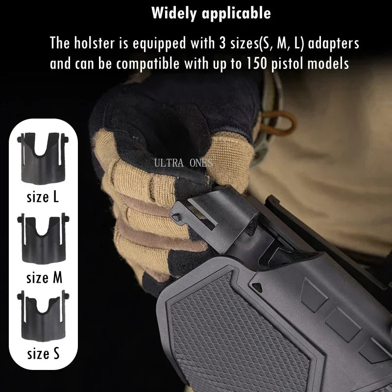 Universal Gun Holster X300U Flashlight Tactical Pistol Holster Hunting Wargame Shooting for Combat Sports Handgun Case