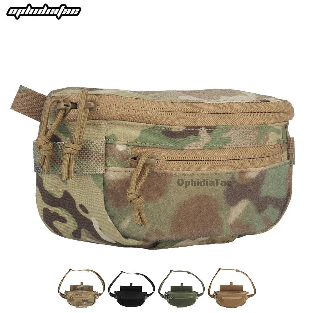 OphidianTac Dual-Purpose Drop Bag Multifunctional Fanny Pocket Hunting Tourniquet Medical Tools Storage Bag Vest Chest Rig