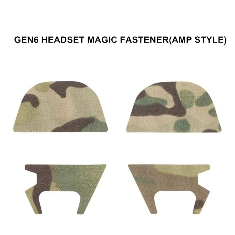 1pair GEN6 Tactical Headset Magic Fastener(AMP Style) ,Magic Patch for AMP Hunting Shooting Headphone Headset Magic Tape
