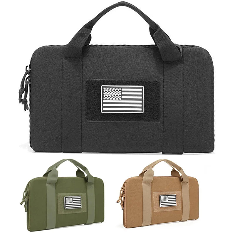 Tactical Pistol Gun Carry Bag Case for Universal Handgun Shockproof Padded Magazine Pouch Universal Handgun Bag