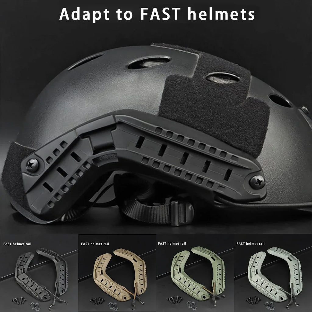 Tactical Helmet Side Guide Rails Combat Helmet Nylon Professional Practical Equipment for Fast Helmet Accessories Dropship ﻿