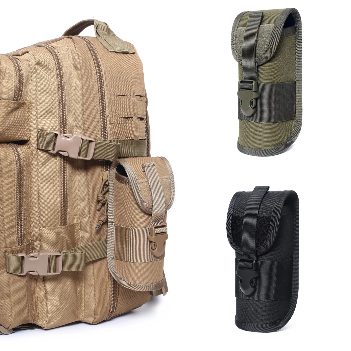 Outdoor Molle Sunglasses Holder Glasses Pouch EDC Waist Pack Utility Hiking Hunting Accessories Organizer Eyeglasses Case Bag