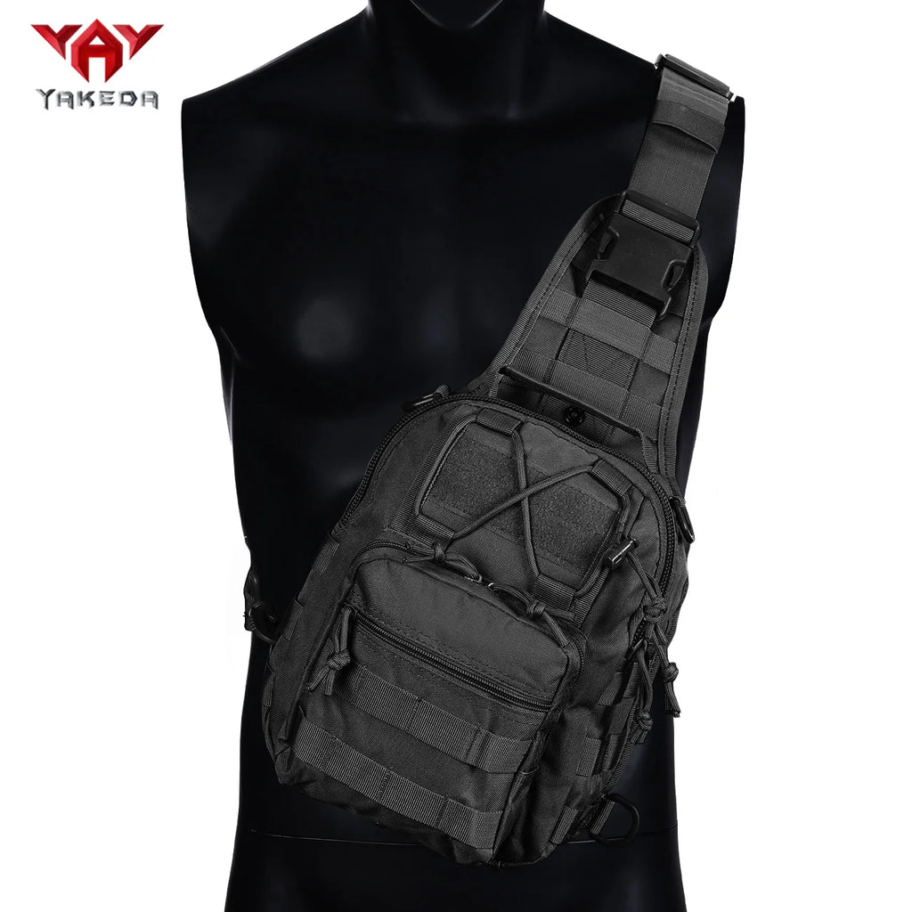 Training shoulder bag crossbody bag 900D carrying strap bag chest bag multiple pocket compartment MOLLE webbing