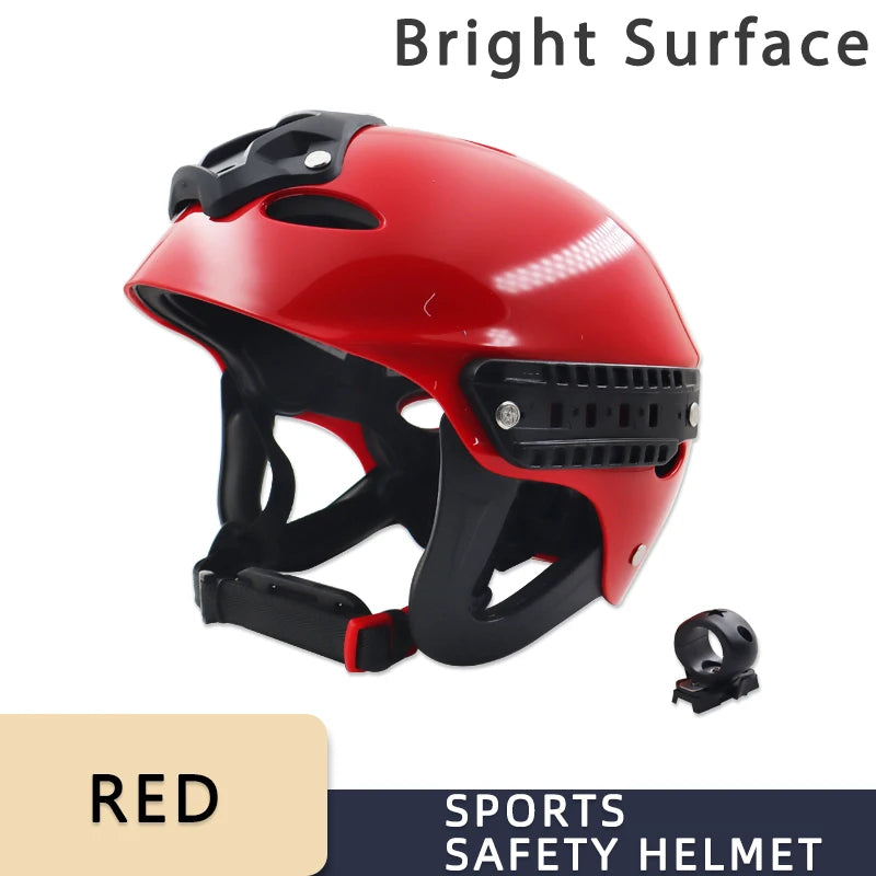 Outdoor Water Rescue Helmet Shockproof Buffer Ventilation Breathable Adjustable Head Circumference Multifunctional fixed base
