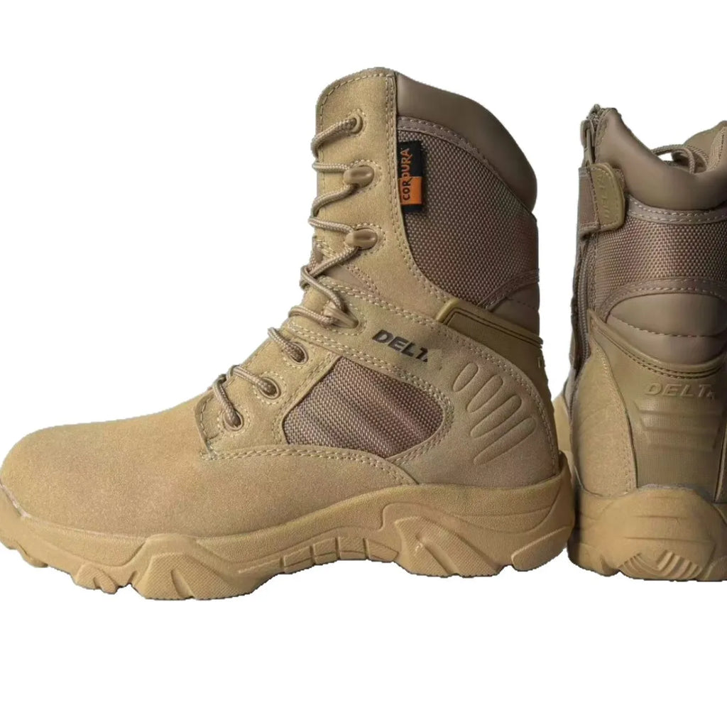 Triangle jungle boots training shoes high top combat  tactical  mountaineering shoes outdoor desert boots men's boots