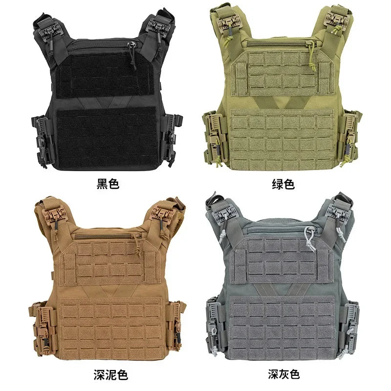 Gilet Tattici Modulari a Sgancio Rapido, Gilet Da Caccia Molle CS, Airsoft Vest, Plate Carrier Tactical